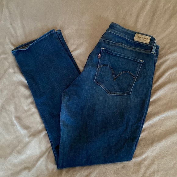 Levi's Denim - Levi's Mid-Rise Skinny Medium Wash Denim Jeans Size 16